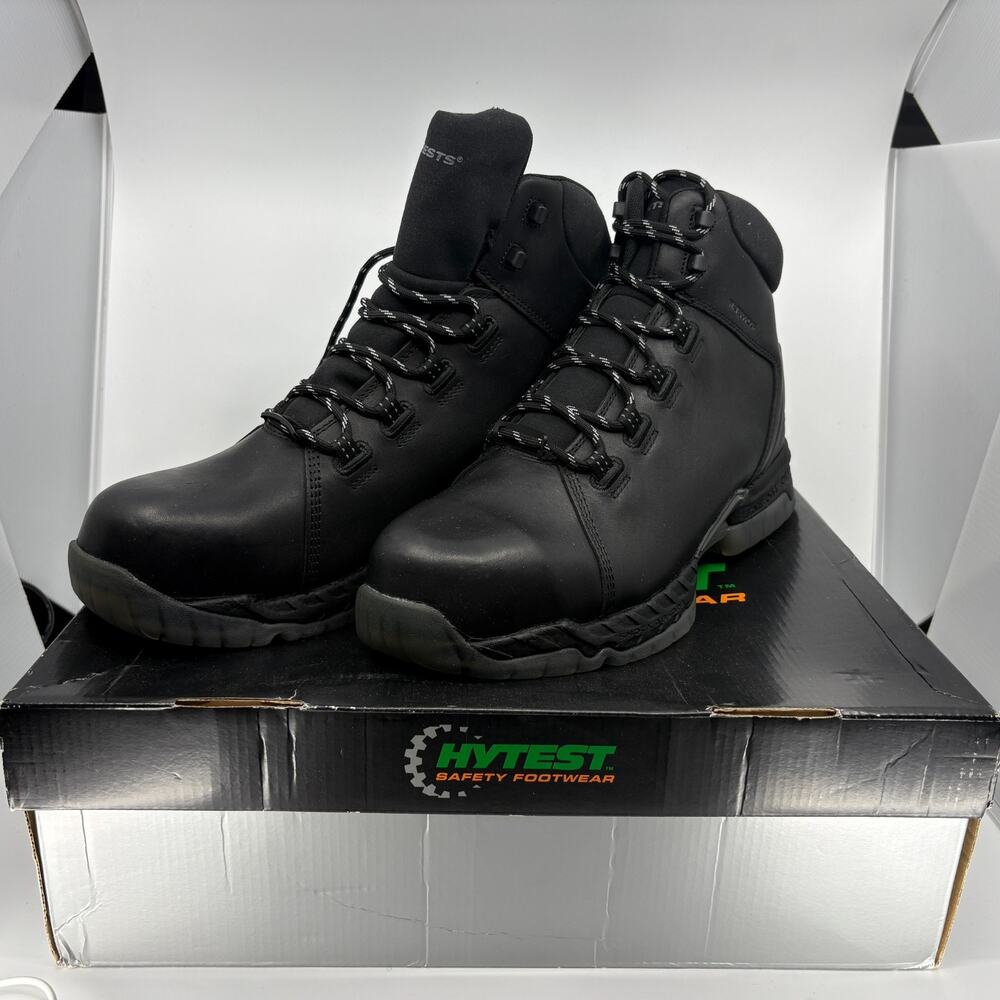 HyTest Xergy 6 Hiker FootRests 2.0 WP Safety Boots Mens 13 3E Black